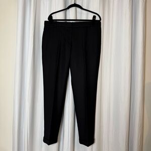J.Crew Café Capri Wool Black Ankle Pants Womens 12 Tall